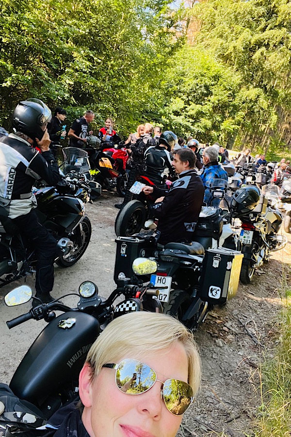 Motorrad-Reisegruppe
