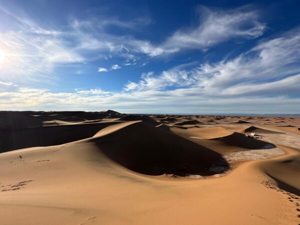 Horizont hinter den Dünen der Sahara