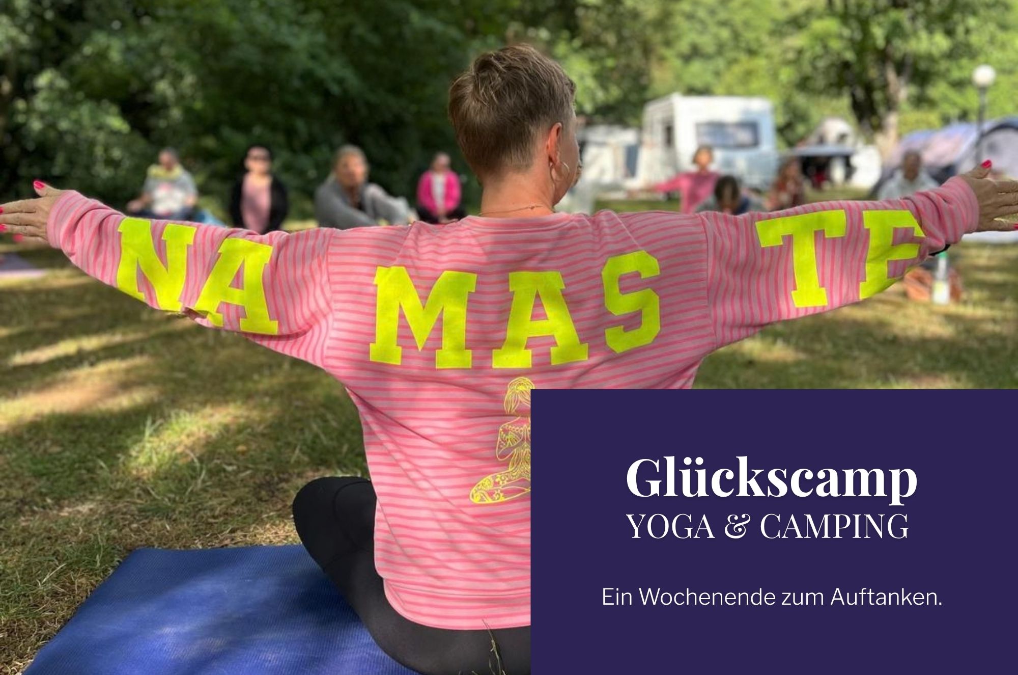 Titelbild Glückscamp Yoga Retreat Titelbild Glückscamp Yoga Retreat